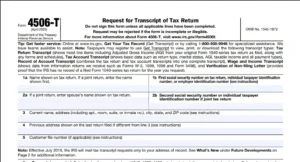 Form 4506-T