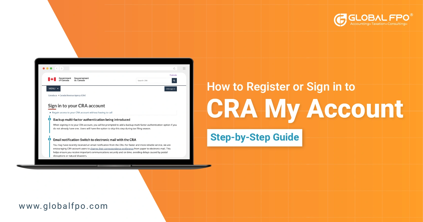 How to Register or Sign In to CRA My Account (Step-by-Step Guide)