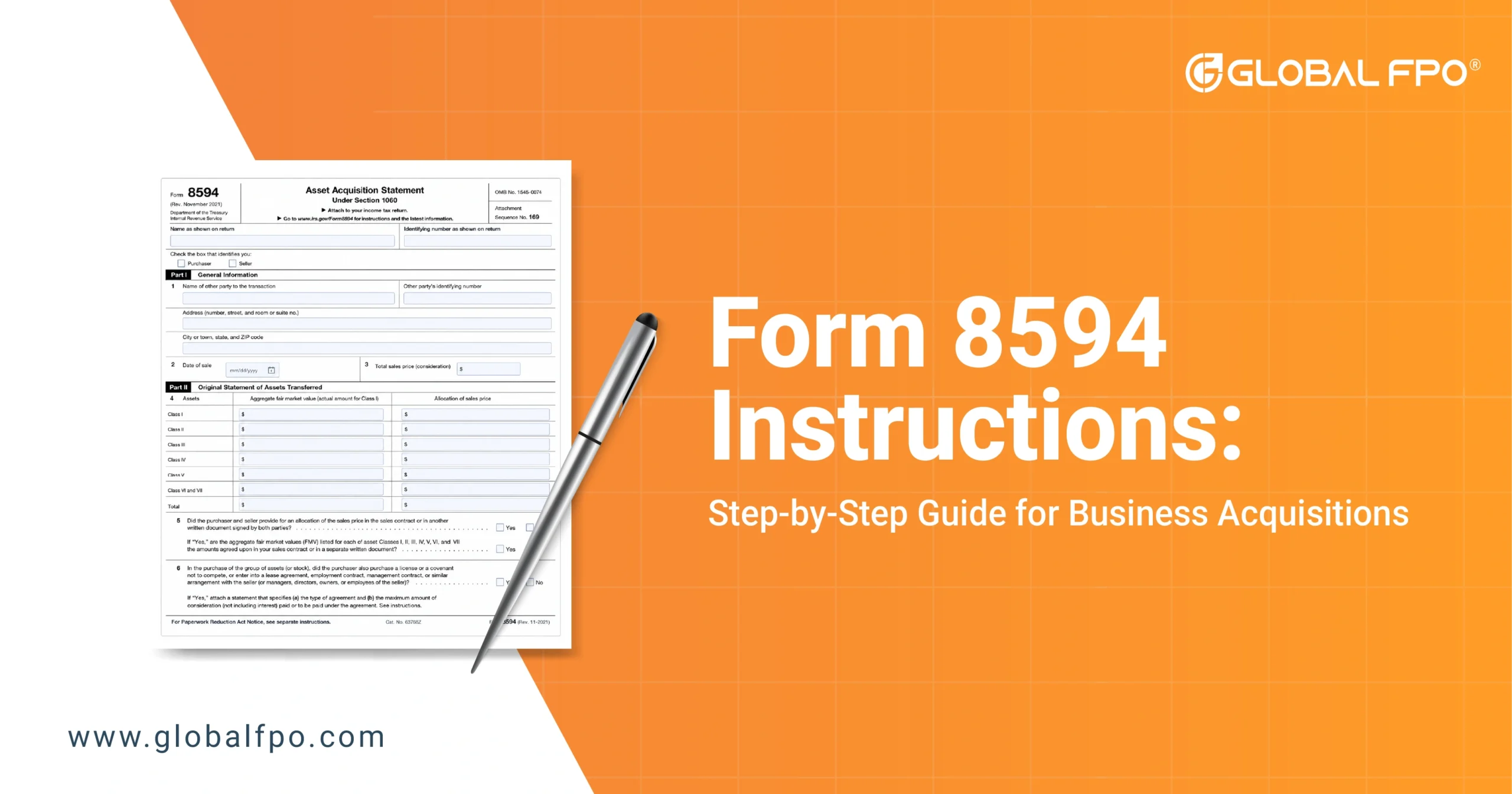 Form 8594 Instructions: Step-by-Step Guide for Business Acquisitions
